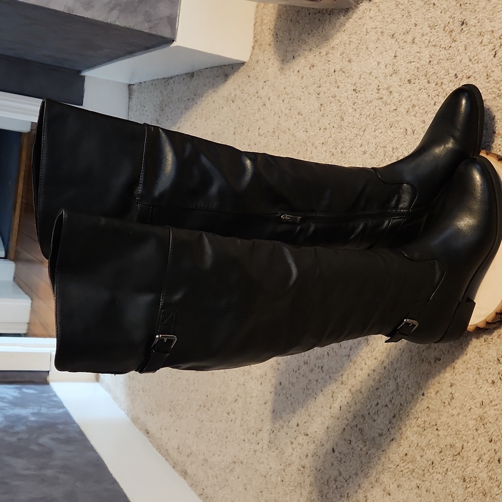 Sophie17 Rhianna Black Tall Boots Size 7.5